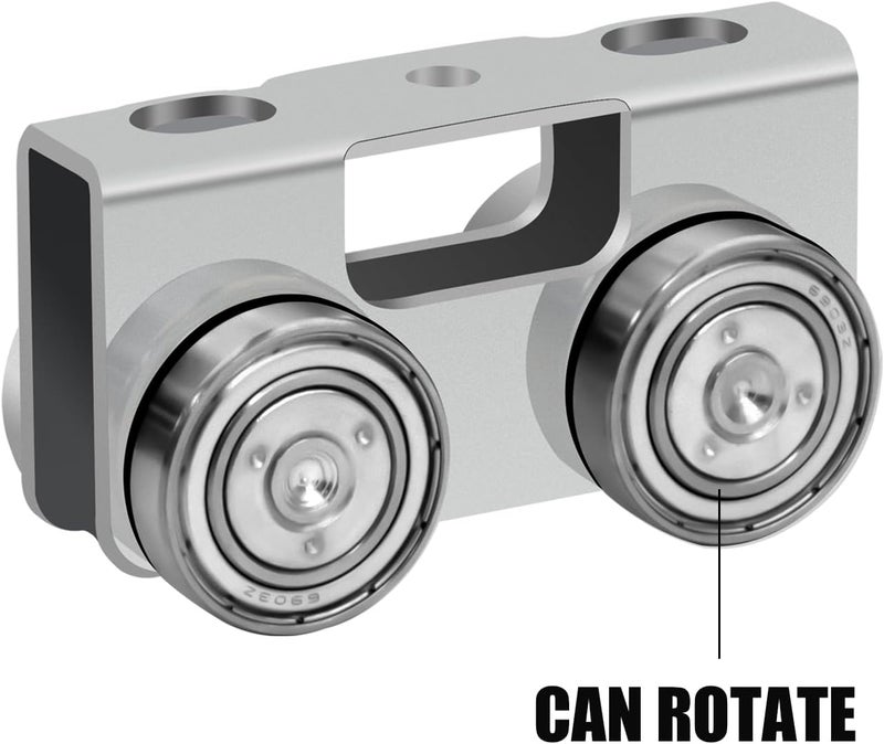 FBULWSEC P2750-EG 4 Wheel Light Duty Trolley Assembly for Unistrut, Use for All 1-5/8" P1000, P1001, P5000, P5001, P5500, P5501 or Taller Strut Channel, Unistrut, Superstrut (4PACK) - Image 5